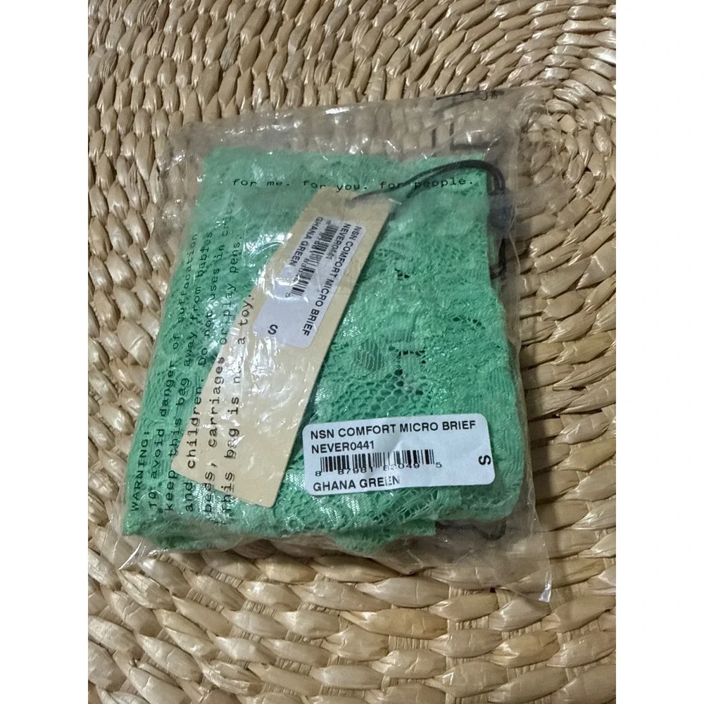 Cosabella Never Say Never Comfort Micro Brief Men's Lace Underwear Ghana Green S